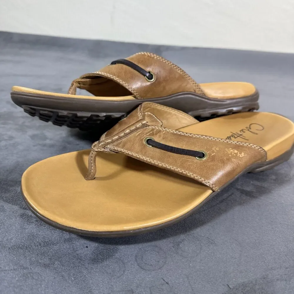 Cole Haan 8.5 M Men’s Butterscotch Leather Sandals Slides Non Slip Summer